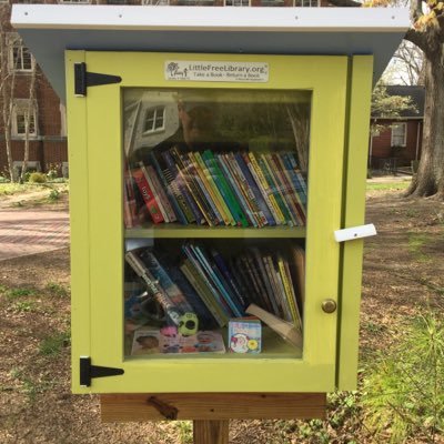 I'm the Fairmont UMC Little Free Library in Raleigh NC. Donated by the Magic Vines Y Guides tribe. Come check me out.