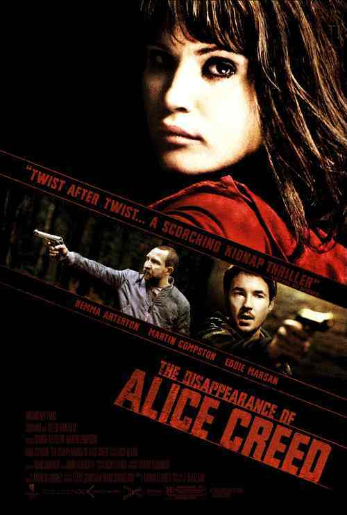 FindAliceCreed's profile picture. The Disappearance of Alice Creed, In Select Theaters in the US starting August 6th  Starring Gemma Arterton, Martin Compston and Eddie Marsan