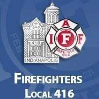 Indianapolis Firefighters Local 416 represents Communication workers, Firefighters and EMS Personnel within Indianapolis/Marion County, Indiana.