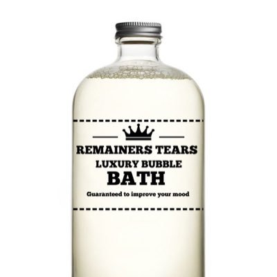 Lay back and wallow in the tears of Brexit Remainers, wash away denial, anger and banish sulking. Order your bottle now, remainerstears@gmail.co.uk