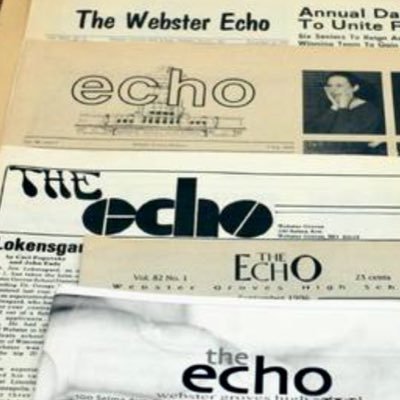 Welcome to the Webster Groves Echo Newspaper twitter page. Read our paper at school, online, and get updates here! #weECHOthenews