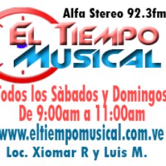 los Sábados de 10:00am a 12:00m y Los Domingos de 9:00am a 11:00am  Conducido y Producido por Xiomar Rojas y Luis Moya