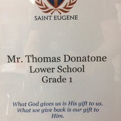 Hello, welcome to the St. Eugene's 1st grade twitter page.