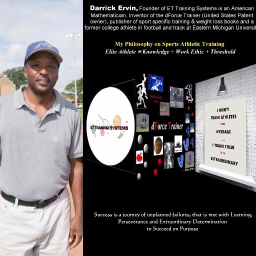 Darrick Ervin, is an American mathematician, inventor & publisher who originated the concept of a sport specific fast twitch muscles training aid for all sports