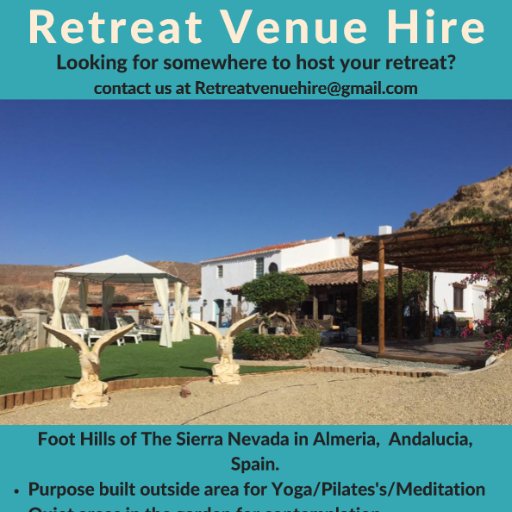 retreatspain1's profile picture. Retreat Venue Available To Hire. Groups upto 12 in Aljariz Andalucia Spain. Ideal place to Host event. Wifi available plus transport option for local days out.