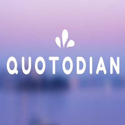 ❝ A Quote a day makes really happy. A collection of quotes that will challenge, motivate and inspire you. Our hashtag #Quotodian Follow us :@Quotodian
✍(◔◡◔) ❞