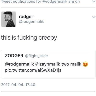 @zaynmalik & @rodgermaIik Malik twins 👑😈😎 #followmepls 🙏🏼