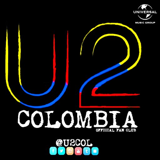U2 Colombia Official Fan Club. Somos fans colombianos de @u2 gracias a su música  nuestro espíritu se conectó con el universo entero #U2Colombia #U2enColombia
