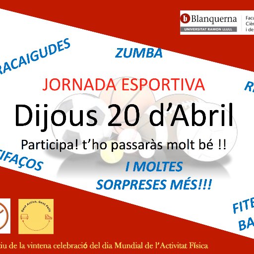Els alumnes de tercer CAFE Blanquerna estem organitzant una Jornada Esportiva al Centre Penitenciari BRIANS 1. SEGUIU-NOS per saber-ne més!!