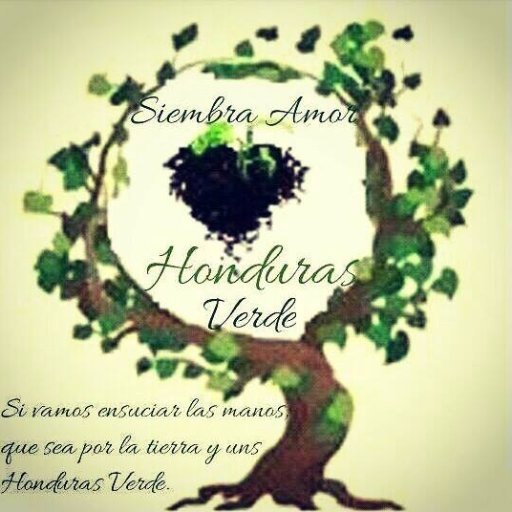 Nuestro lema: si nos vamos a ensuciar las manos que sea por la tierra y por una Honduras verde.