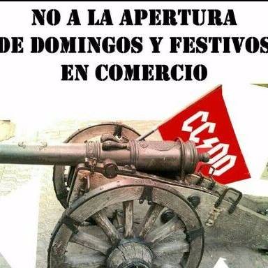 Solo unidos revertiremos la apertura de domingos y festivos en GRANDES ALMACENES.CONTAR CONMIGO