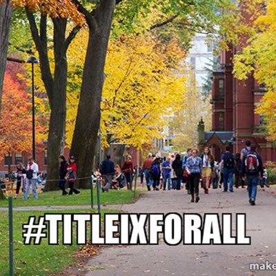I advocate for fairness and due process for all students on University Campuses across this nation. #TitleIXforAll