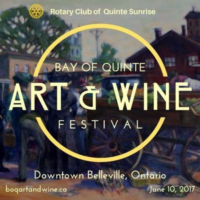 @QuinteSunrise presents the BOQ Art & Wine Festival June 10 in historic #downtown #Arts #Culture #PECWine #LocalFood