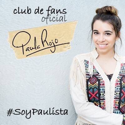 Página destinada a coordinar la base de fans de Paula Rojo. Podéis contarnos cosas o enviarnos cualquier consulta que tengáis a: paularojobasedefans@gmail.com
