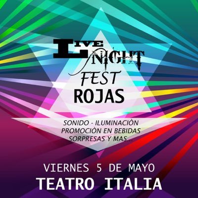🎈🎊 LiveNightFest por primera vez en rojas , una fiesta distinta a lo que estás acostumbrado 🔥 🎉 , veni a explotarla y que no te la cuenten 💣💣