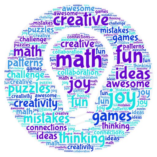 math specialist/coach, love puzzles, rich tasks, games, and fun ways to explore math with students and teachers