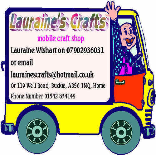 mobilecrafts's profile picture. Lauraine's Crafts is a mobile craft shop that operates throughout Moray taking Crafts to the rural areas and housebound