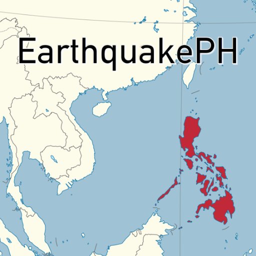 I live-tweet earthquakes in the Philippines. Data from USGS.