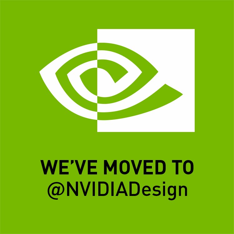 For all professional graphics related news, follow @NVIDIADesign.