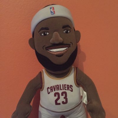 Lebron James plush doll just living my dream watching myself on tv being great!