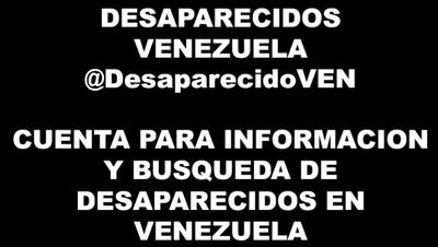 Buscamos informacion de desaparecidos en Venezuela