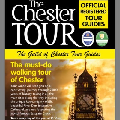 Professional guided walking tours of Chester 365 days a year, starting at Town Hall Square. Also, a varied range of coach tours -  chesterwalkingtours@gmail.com