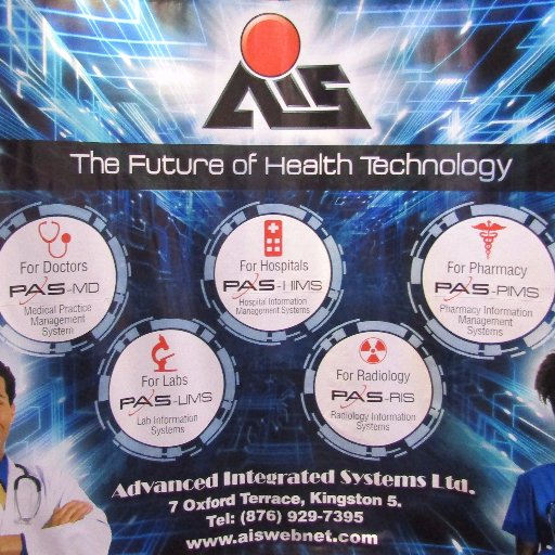 AISJamaicaLtd's profile picture. Advanced Integrated Systems is a leading provider of health & other technology solutions across Jamaica and the Caribbean.  'We put the pieces together'