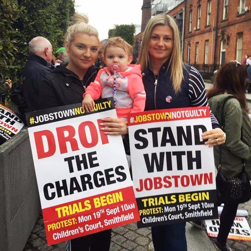 Defend the right to protest, and oppose the attempt by the state to lock up water protesters for delaying Joan Burton's car at a protest in Jobstown in 2014.