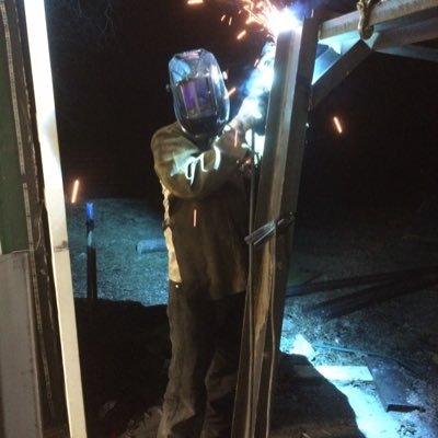 I get to wake up go to a job I love, catch my self on fire and burn my skin to a crispy texture. I'm a welder!!!