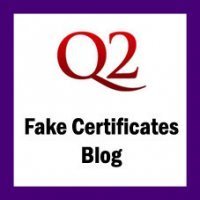 Providing news and views on fake certificates, degrees and diploma mills.