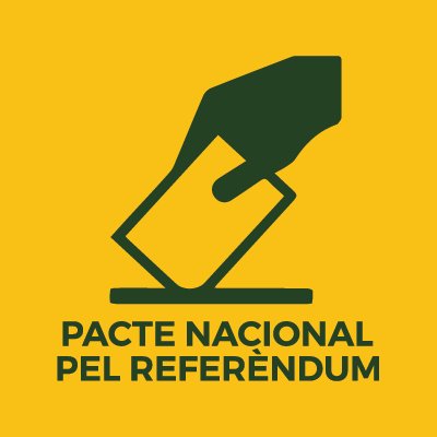 Pacte Nacional pel Referèndum. Els catalans i les catalanes tenim dret a decidir el nostre futur a les urnes.