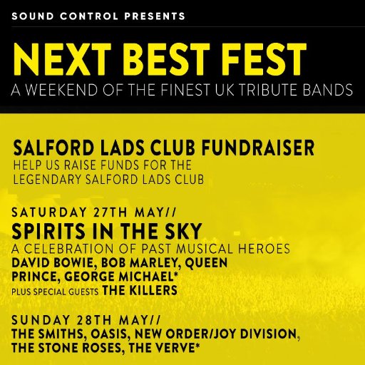 The Next Best Fest is a music event that will be held in Castlefield Bowl, Manchester on Sat 27 and Sun 28 May 2017