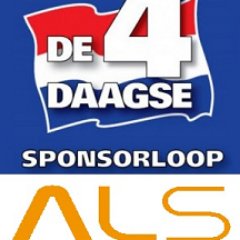 Officiële twitteraccount 4daagse lopers voor @ALSnederland
Meer informatie verkrijgbaar via vierdaagse@als.nl