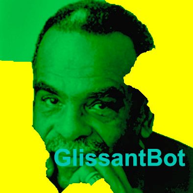 This is an artwork by The Otolith Group based on the work of the great Edouard Glissant. Glissantbot is technopoetic being constantly creating quotes.