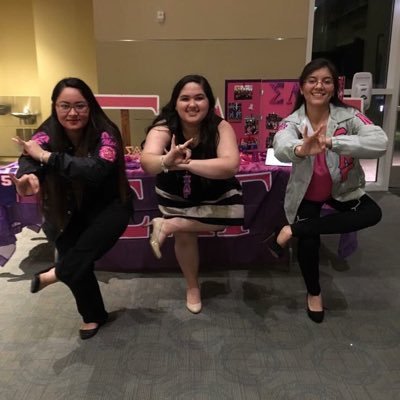 The Legitimately Distinct Lambda Delta chapter of Sigma Lambda Gamma National Sorority Incorporated at Houston Baptist University 💖💜 | IG: lambdadelta_gammas