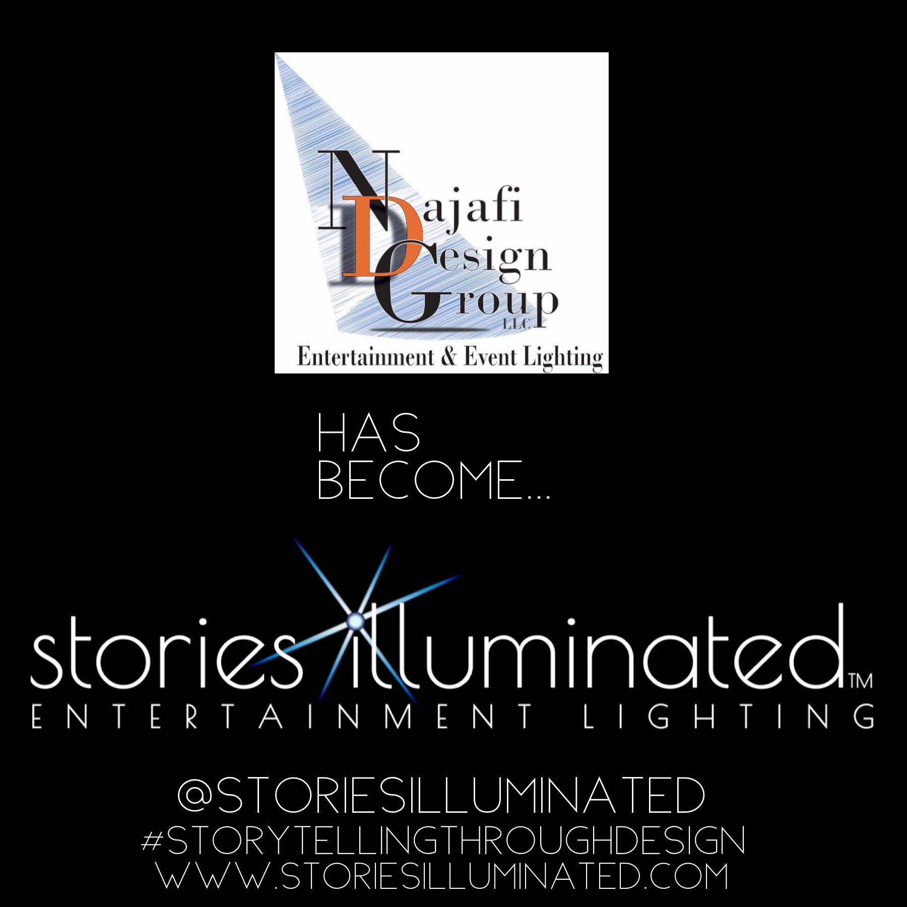 najafidesign's profile picture. Najafi Design Group is now Stories Illuminated! Thanks for making #NajafiDesign so successful! Find us @storieslit #storytellingthroughdesign