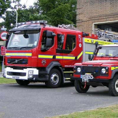 In an emergency call 999. Heathfield Community Fire Station has 2 appliances, 82P5 - extended rescue pump, 82M1 - off road 4x4 firefighting access vehicle.