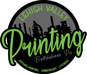 Lehigh Valley Printing offers apparel printing services in the Lehigh Valley and beyond! Screen printing, DTG, embroidery, and vinyl.