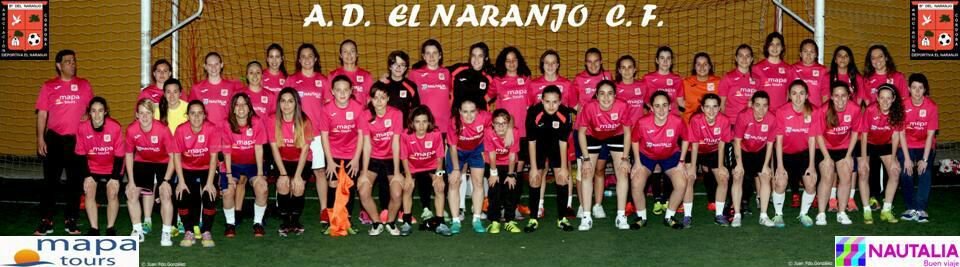 AD El Naranjo. Equipo femenino de fútbol compitiendo en Segunda División Nacional y Futbol Base Femenino. #VamosNaranjo