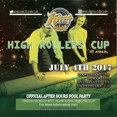 1st Annual High Rollers Cup Las Vegas. High Rollers Cup is an annual event recognizing creative cannabis art. #HighRollersCup