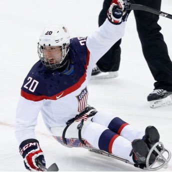 mens USA national sled hockey team  for 12years also a 3time Paralympic gold medalists in Vancouver in 2010 and Sochi Russia 2014 and 2018 Pyeongchang