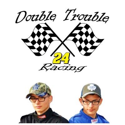 Twin brothers - Tyler and Blair Mayhew. Racing a Mini Stock at Flamboro Speedway #24in17