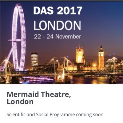 Official Twitter account of DAS Annual Scientific Meeting 2017, 22-24 November 2017. Stay tuned for programme and meeting details.