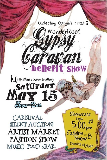 WRGypsyCaravan's profile picture. Gypsy Caravan Fashion Show & Artist Market Benefiting WonderRoot: runway fashion show, vendor market place, silent auction, live music, performance art, & more!