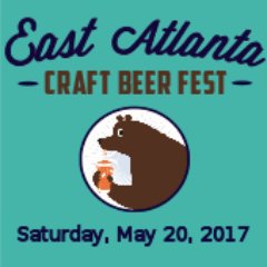 East Atlanta Beer Festival! Craft brews in the natural habitat of #BeerBear. Benefits East Atlanta Fndtn community projects. 5/21/16. #EABF