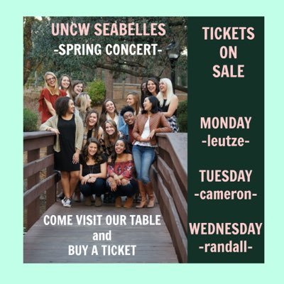 UNCW a cappella 💕est. 2010• 2017 ICCA Quarterfinalists• Spring concert 4/29 7pm Lumina Theater-Check our FB page for more details