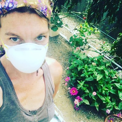 I do yoga and grow vegetables.