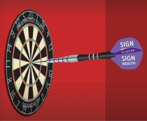 DEAFinitelyDart's profile picture. Play darts & raise money for SignHealth, healthcare charity for deaf people(chosen charity of the PDC) Sign Up Now!!!