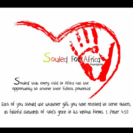 Souled4Africa's profile picture. Souled for Africa Foundation l Souled that every child in Africa has the opportunity to reach their fullest potential l NPO l ZA l Educate l Empower l Unite