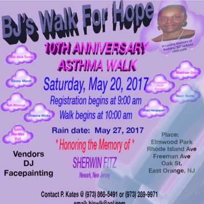 BJ's Walk for Hope is a non-profit foundation that raises awareness of asthma and its effects